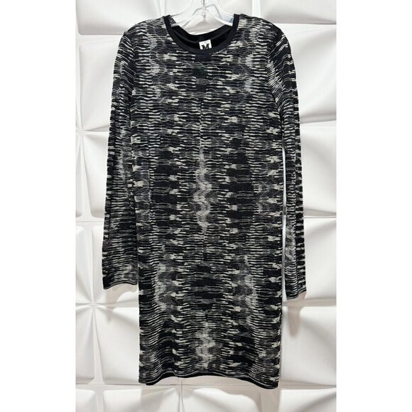 Missoni Sz L Black Sweater Shift Midi Dress - Picture 8 of 9